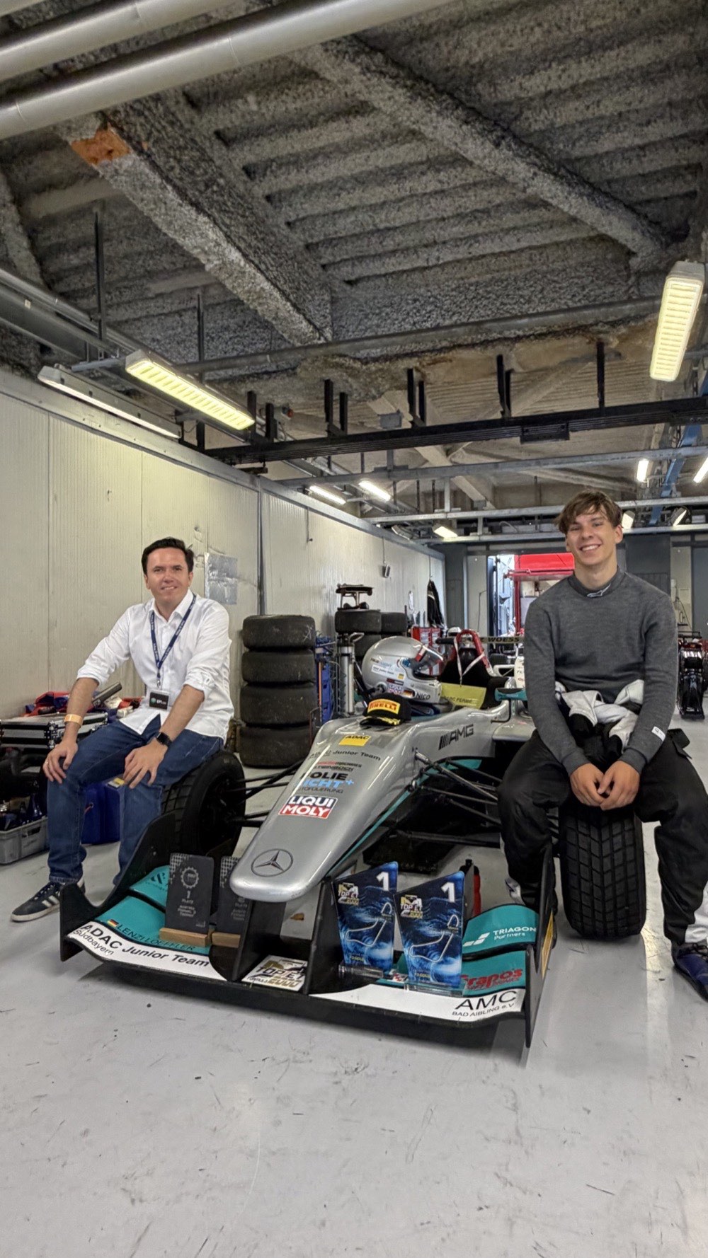 Formula racing team at Autodromo Nazionale Monza